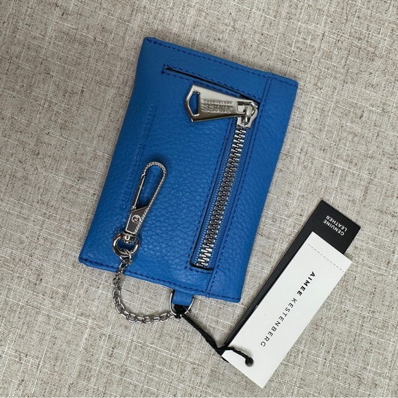 Aimee Kestenberg Leather Cardholder in a Memphis Blue - NWT - Picture 3 of 6